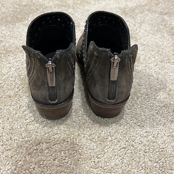 Vince Camuto Taupe Suede Booties Size 5 - Picture 3 of 7